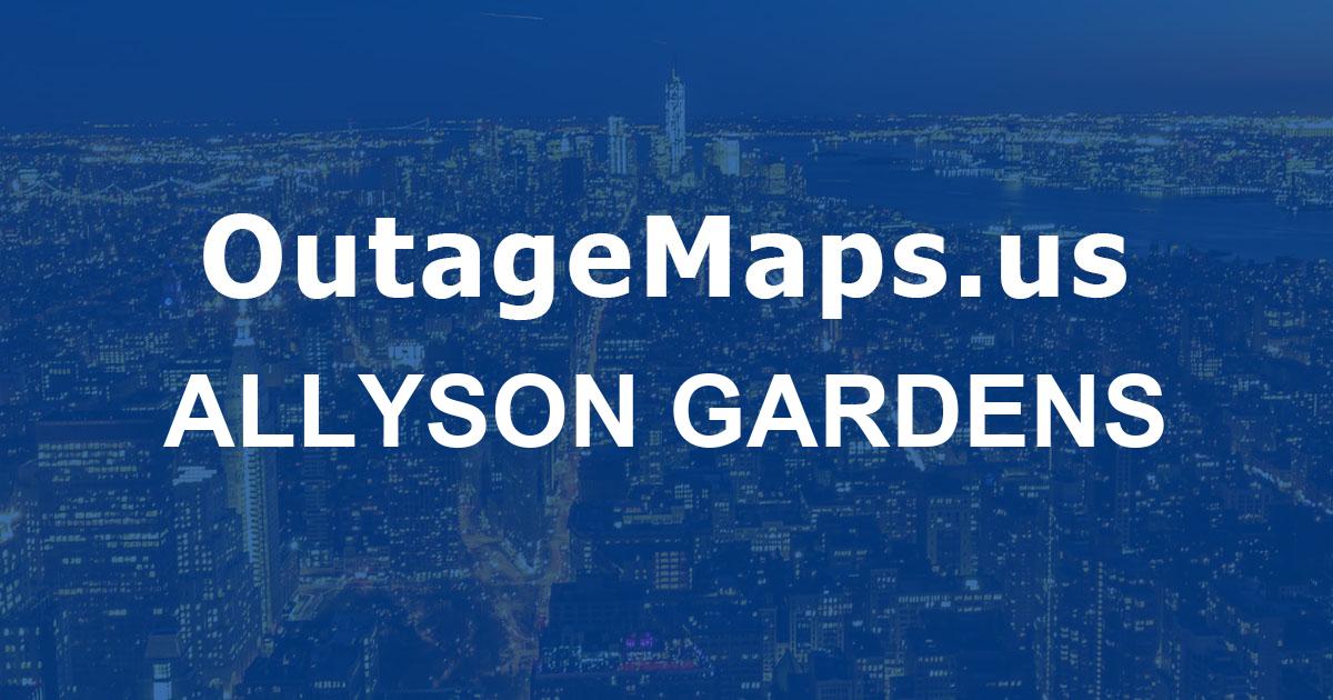 Allyson Gardens Power Outages Map