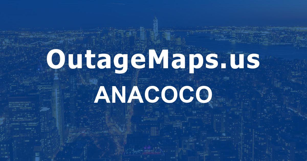 Anacoco Power Outages Map