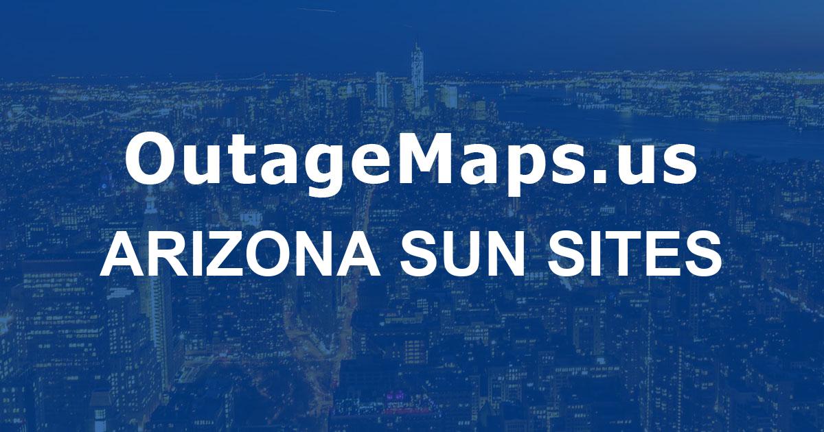 Arizona Sun Sites Power Outages Map