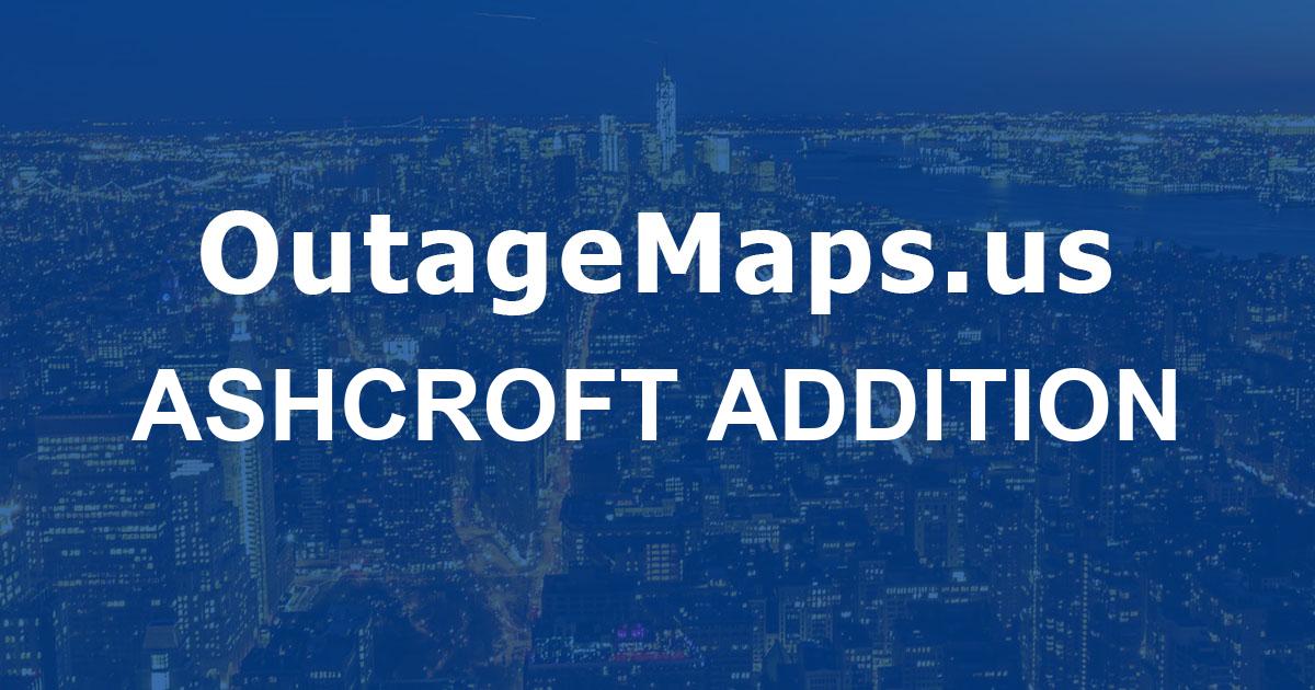 Ashcroft Addition Power Outages Map