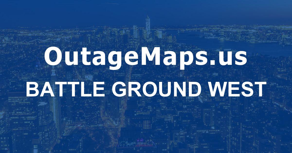 Battle Ground West Power Outages Map