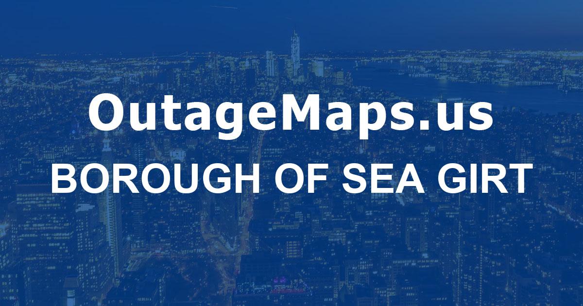 Borough of Sea Girt Power Outages Map
