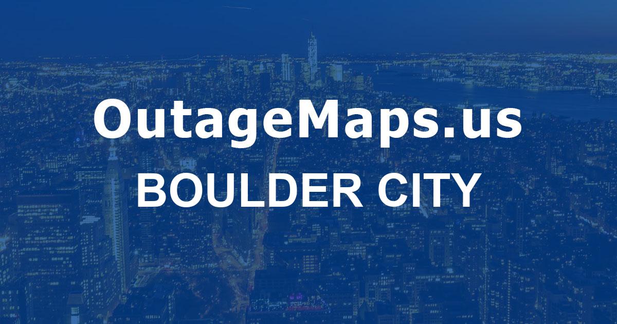 Boulder City Power Outages Map