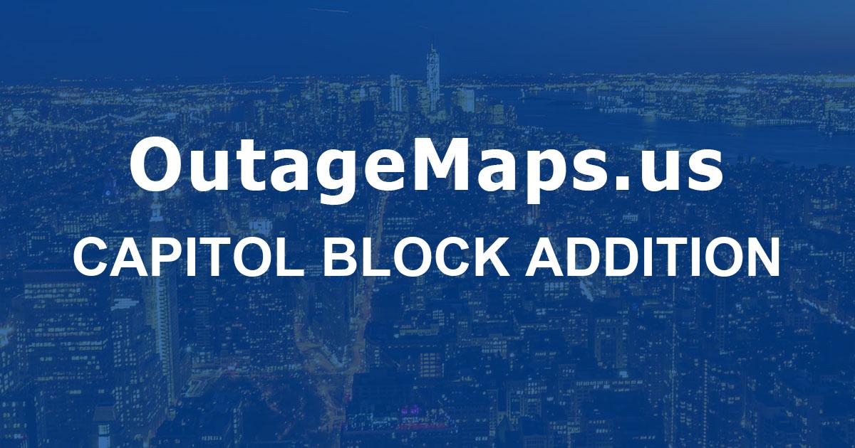 Capitol Block Addition Power Outages Map