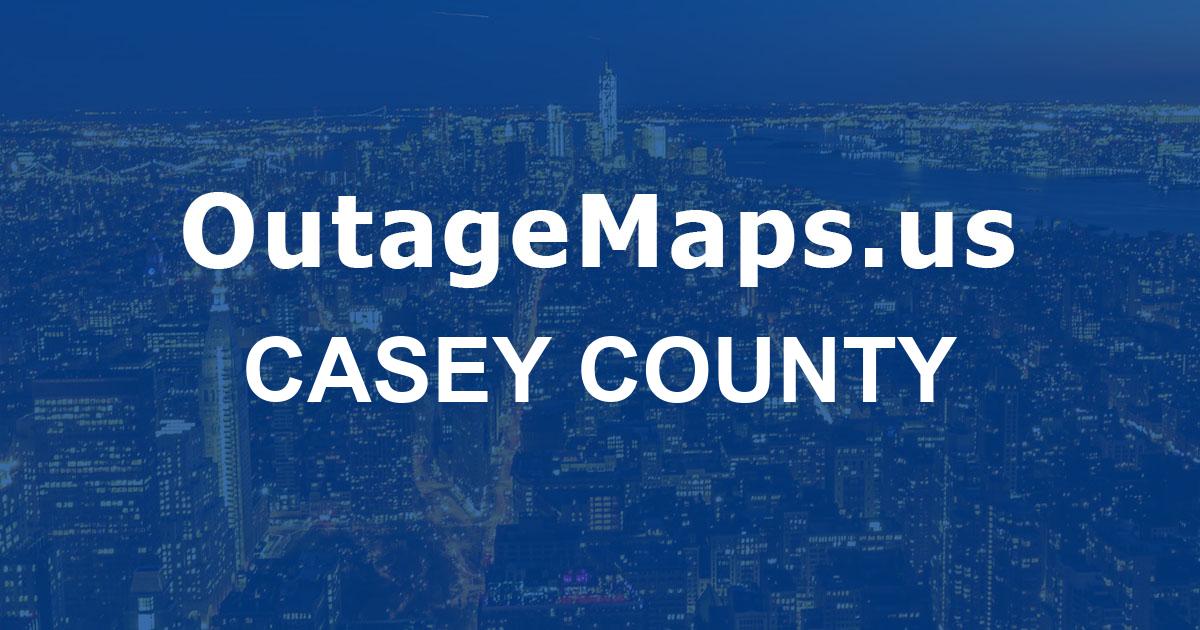 Casey County Power Outages Map