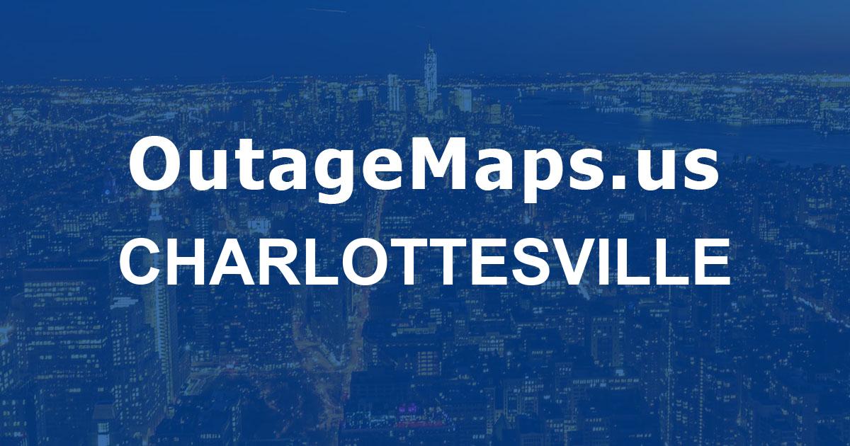 Charlottesville power outages map