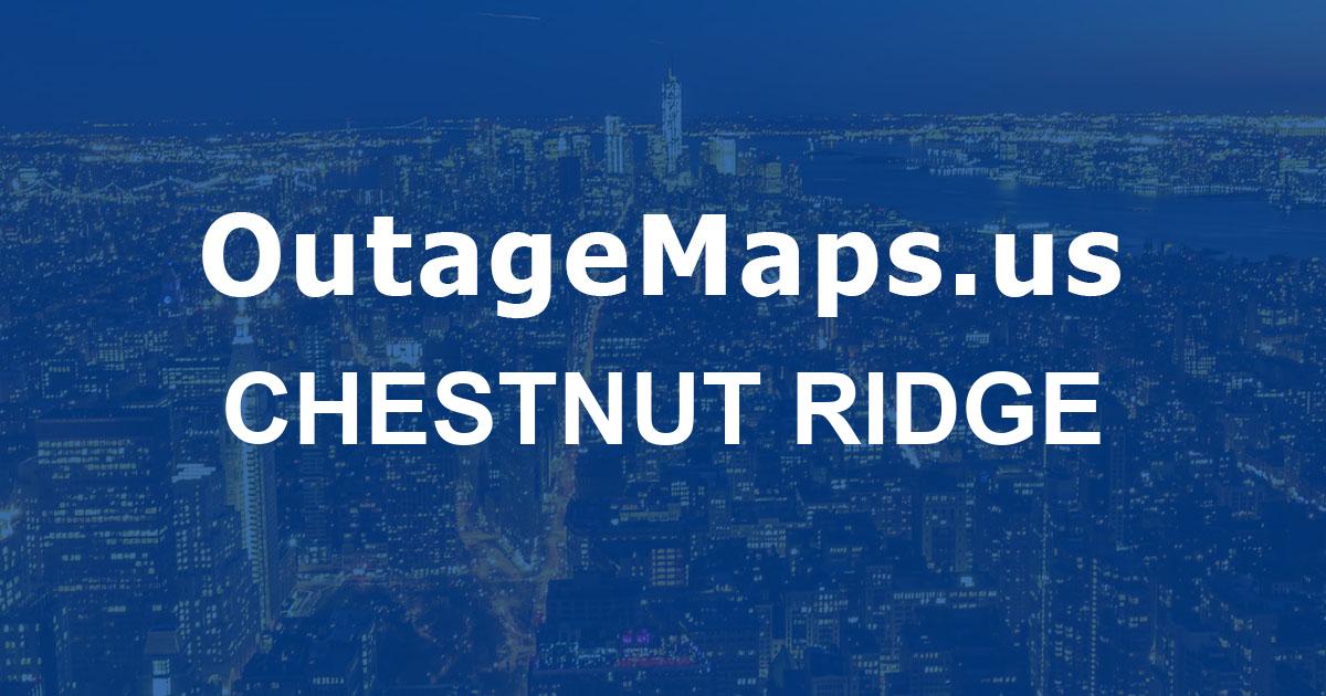 Chestnut Ridge Power Outages Map
