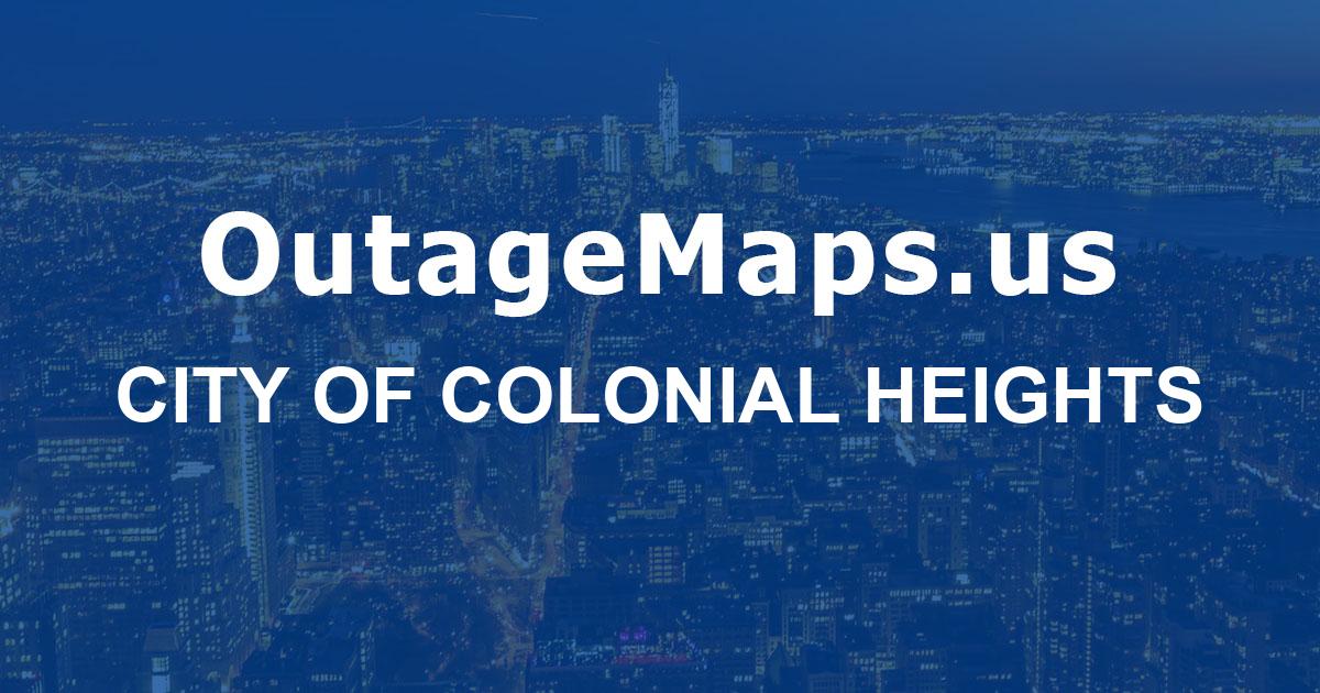City of Colonial Heights Power Outages Map