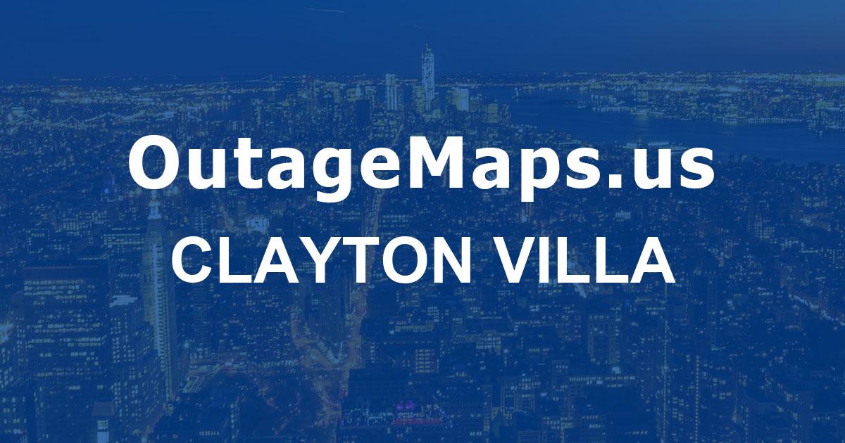 Clayton Villa Power Outages Map Clayton Villa 