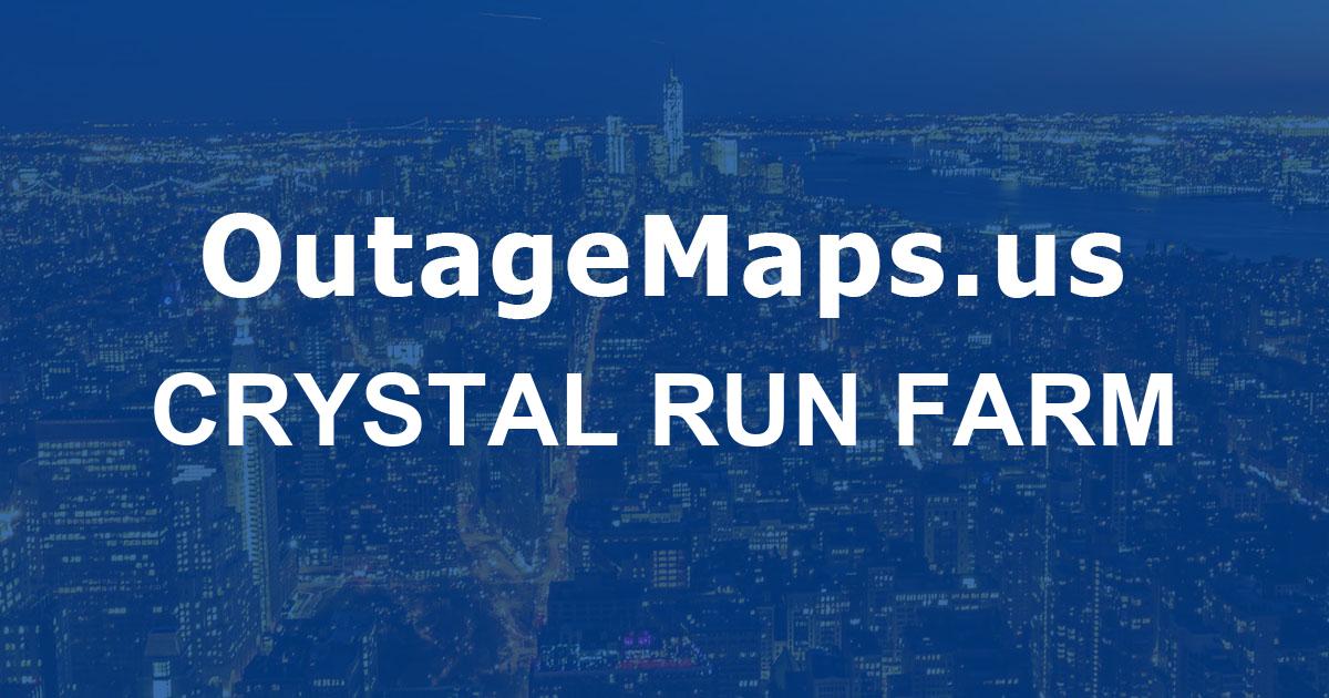 Crystal Run Farm Power Outages Map