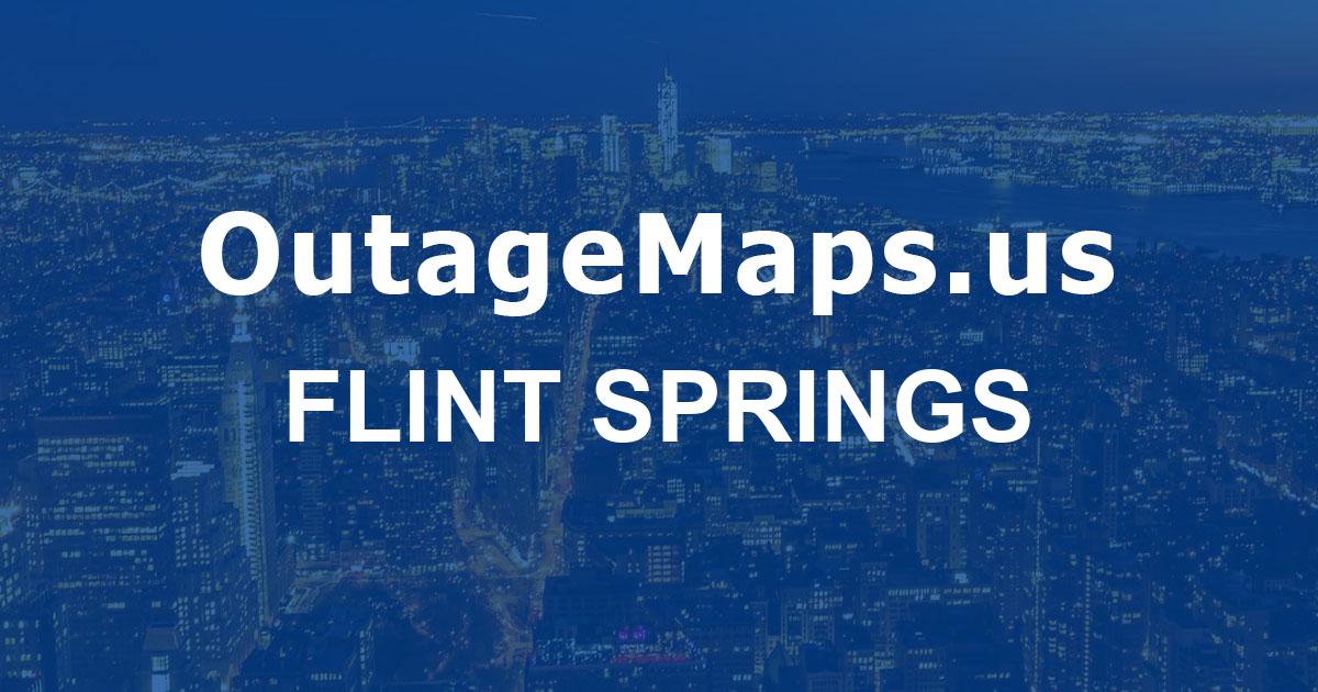 Flint Springs Power Outages Map