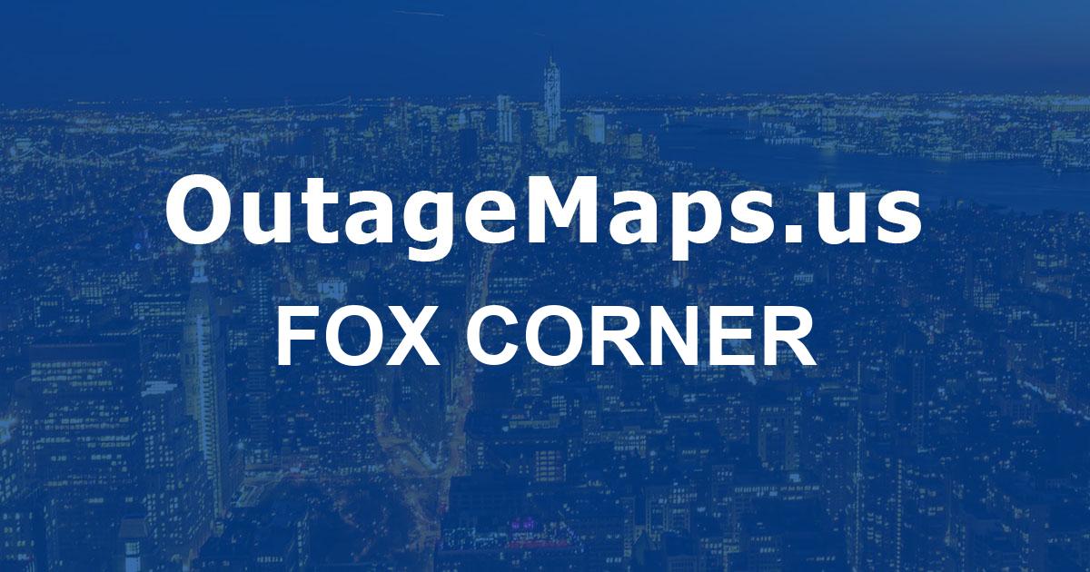 Fox Corner Power Outages Map