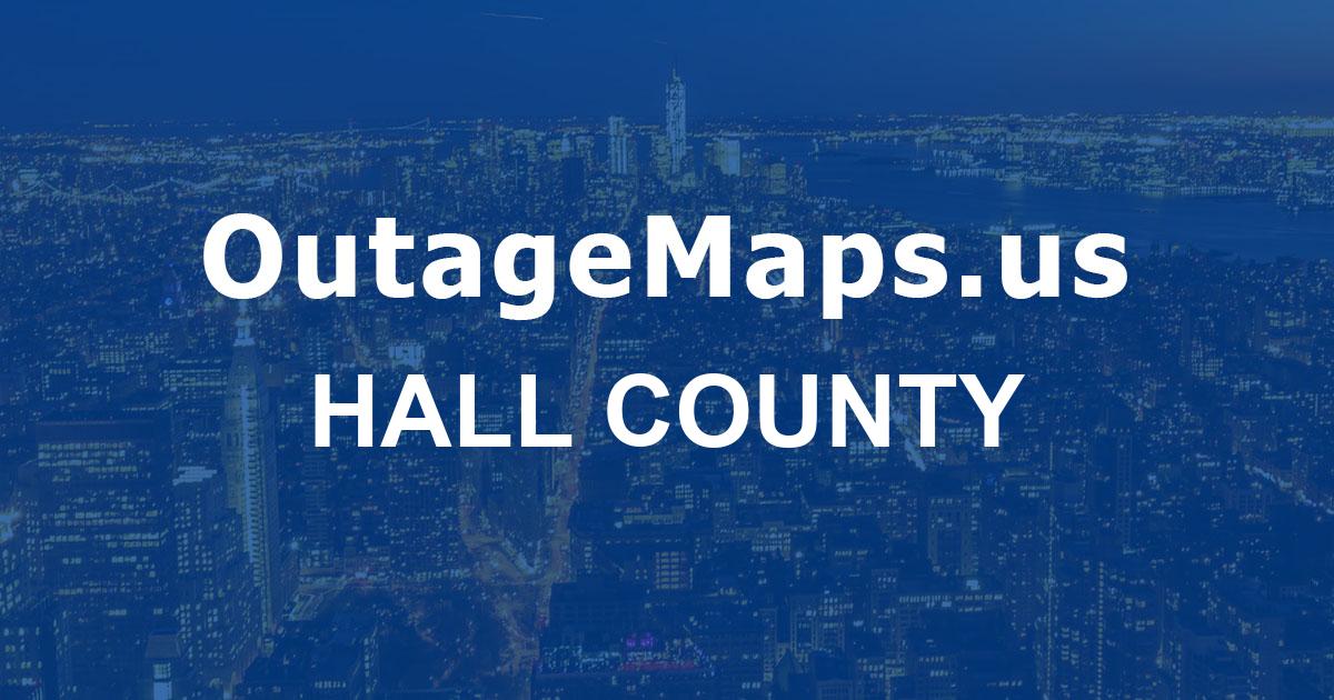 Hall County Power Outages Map