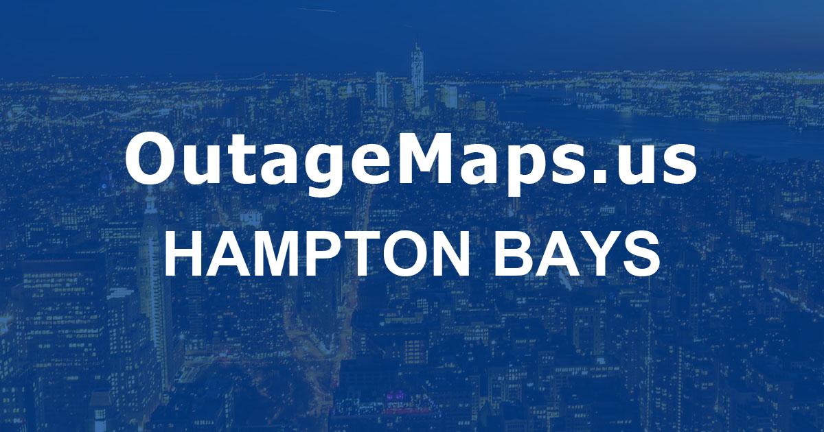 Hampton Bays Power Outages Map