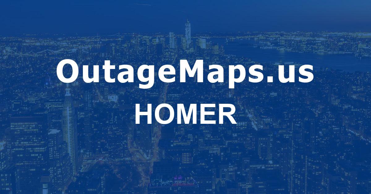 Homer Power Outages Map