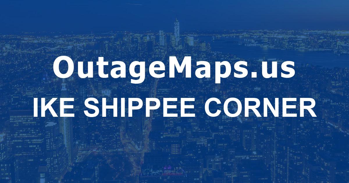 Ike Shippee Corner Power Outages Map