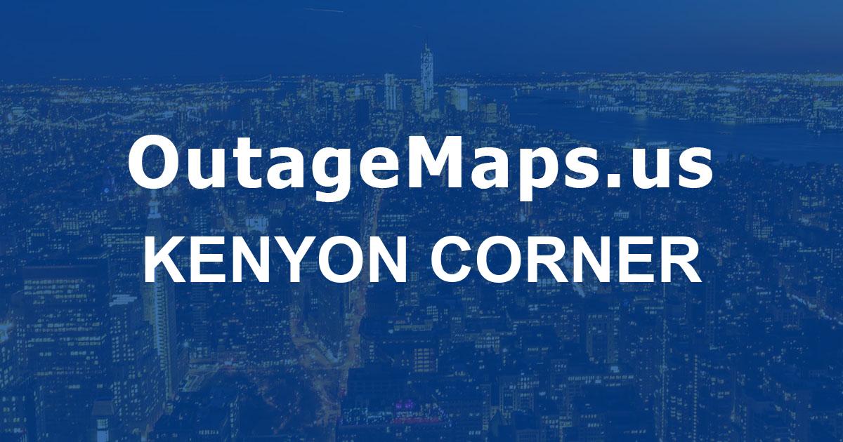 Kenyon Corner Power Outages Map Kenyon Corner 