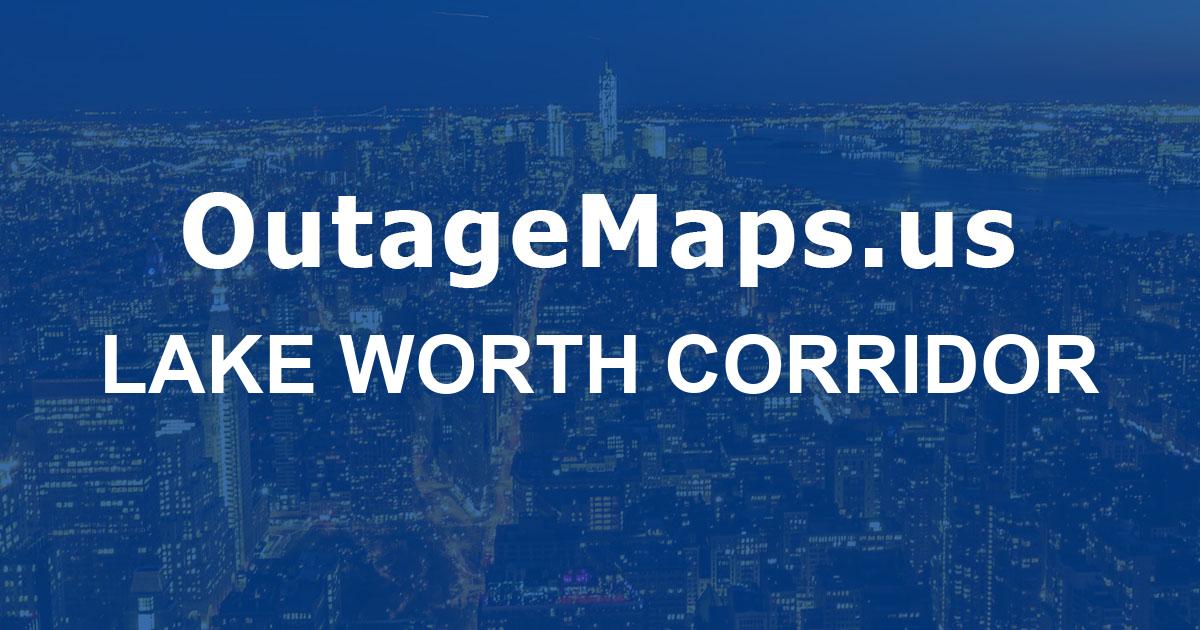 Lake Worth Corridor Power Outages Map