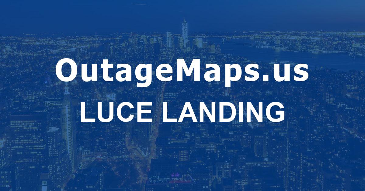 New Luce Map Luce Landing Power Outages Map