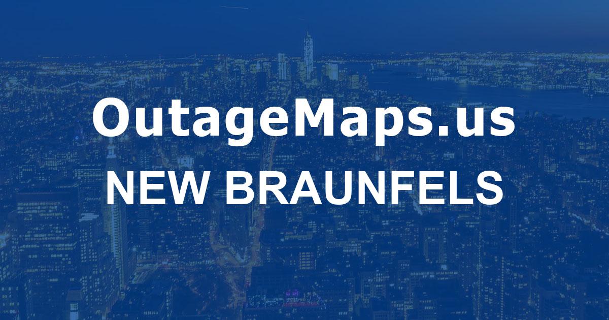 New Braunfels Power Outages Map