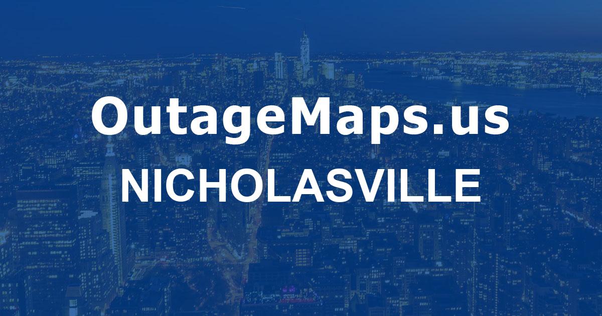 Nicholasville Power Outages Map