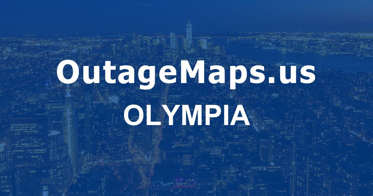Olympia Power Outages Map