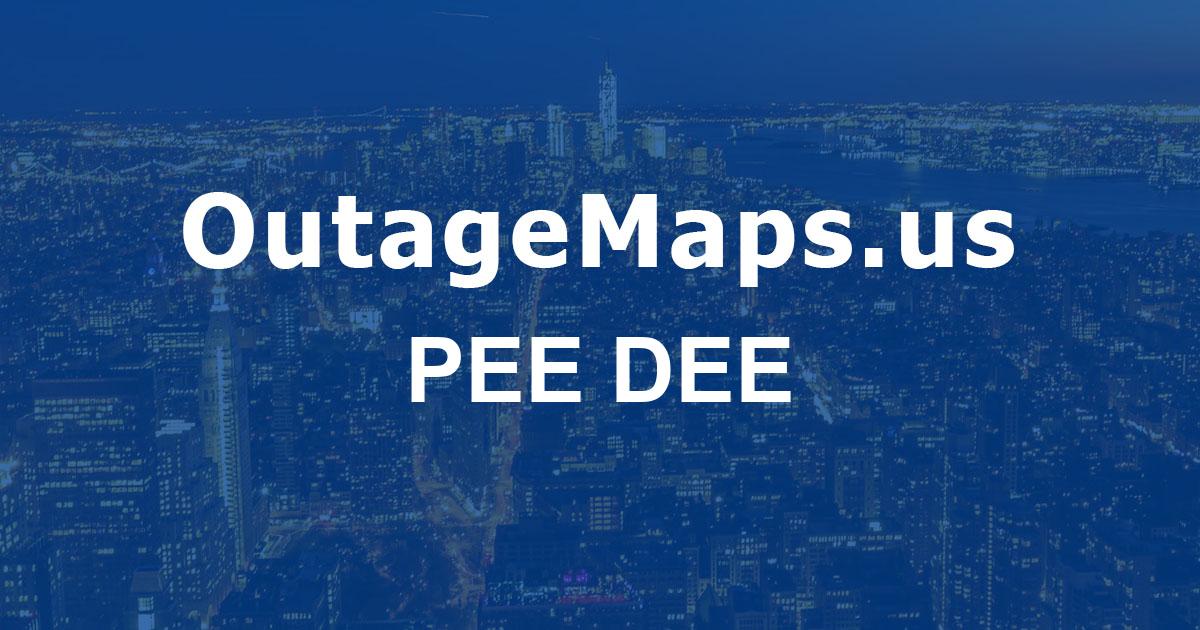 Pee Dee Power Outages Map