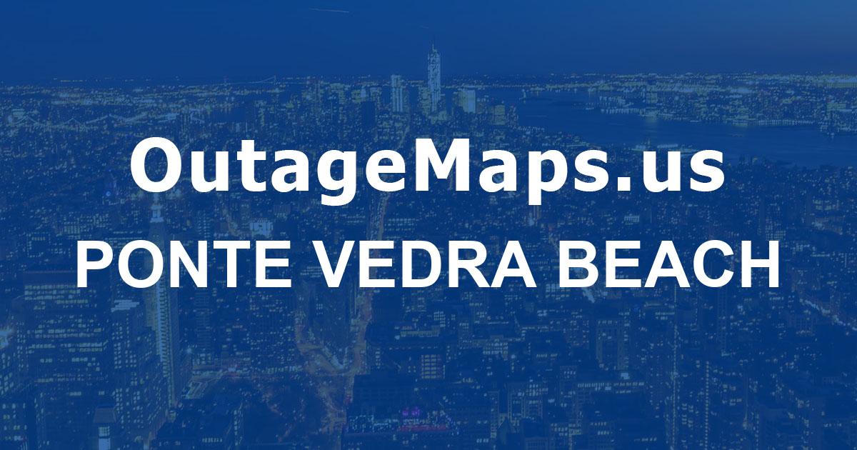 Ponte Vedra Beach Power Outages Map