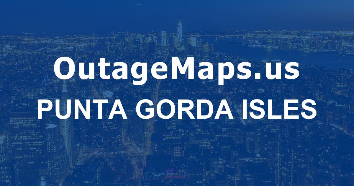 Punta Gorda Isles Power Outages Map