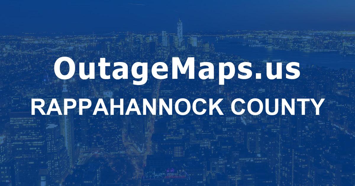 Rappahannock County Power Outages Map