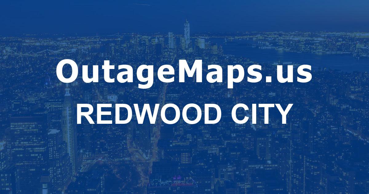 Redwood City Power Outages Map