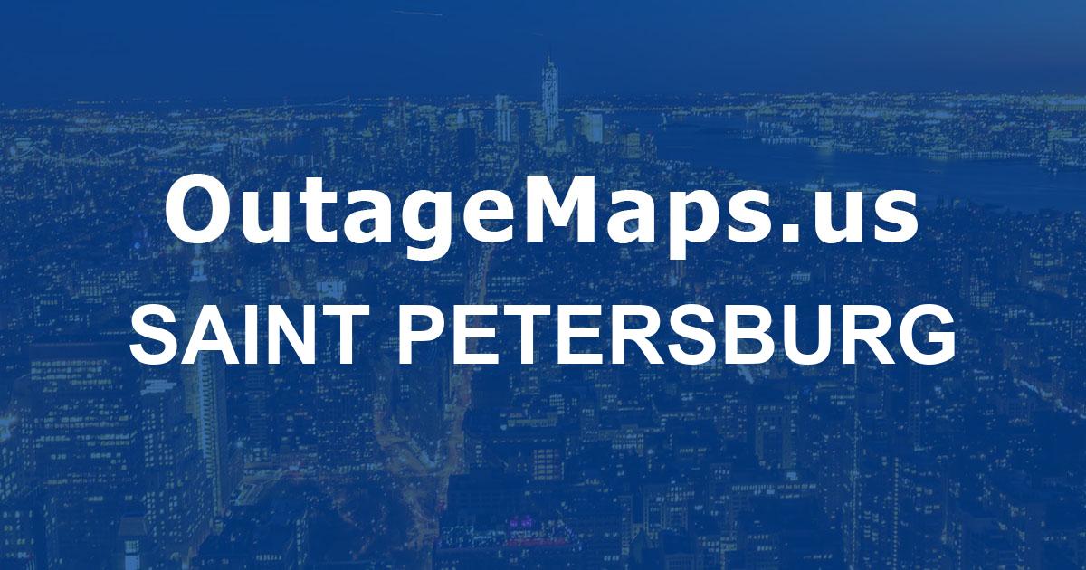 Saint Petersburg Power Outages Map