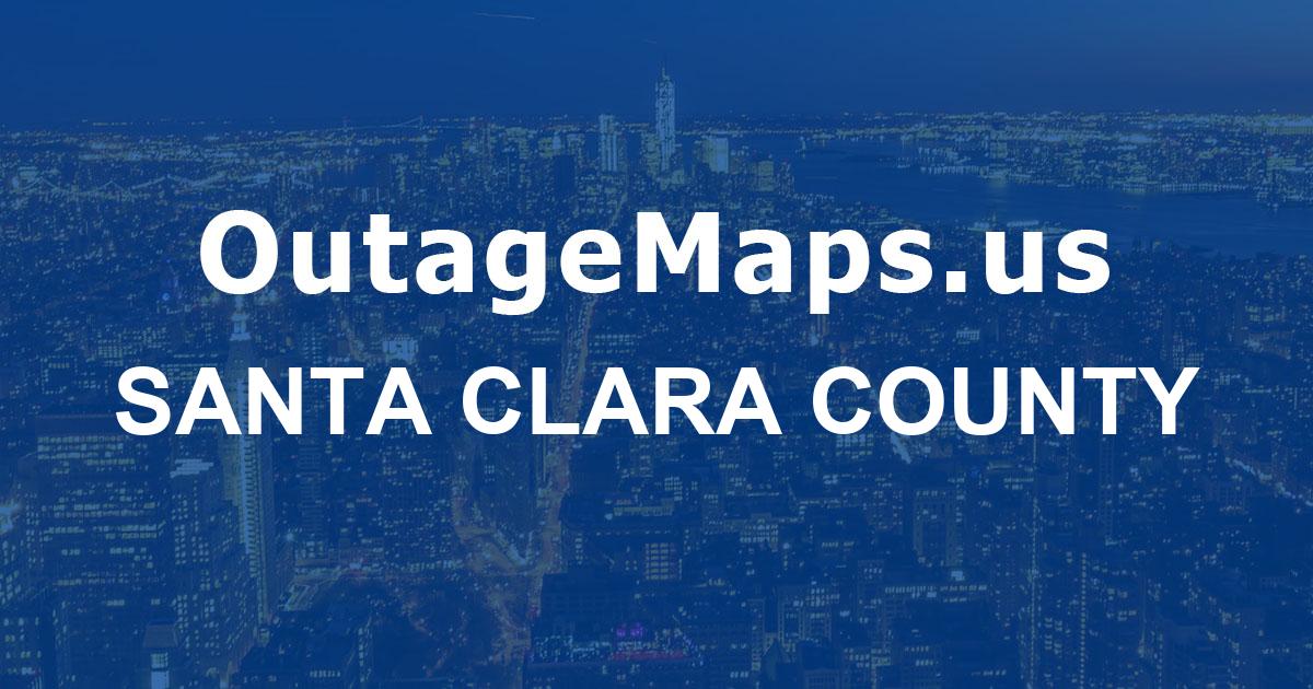 Santa Clara County Power Outages Map