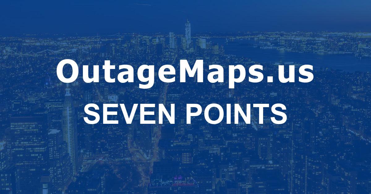 Seven Points Power Outages Map
