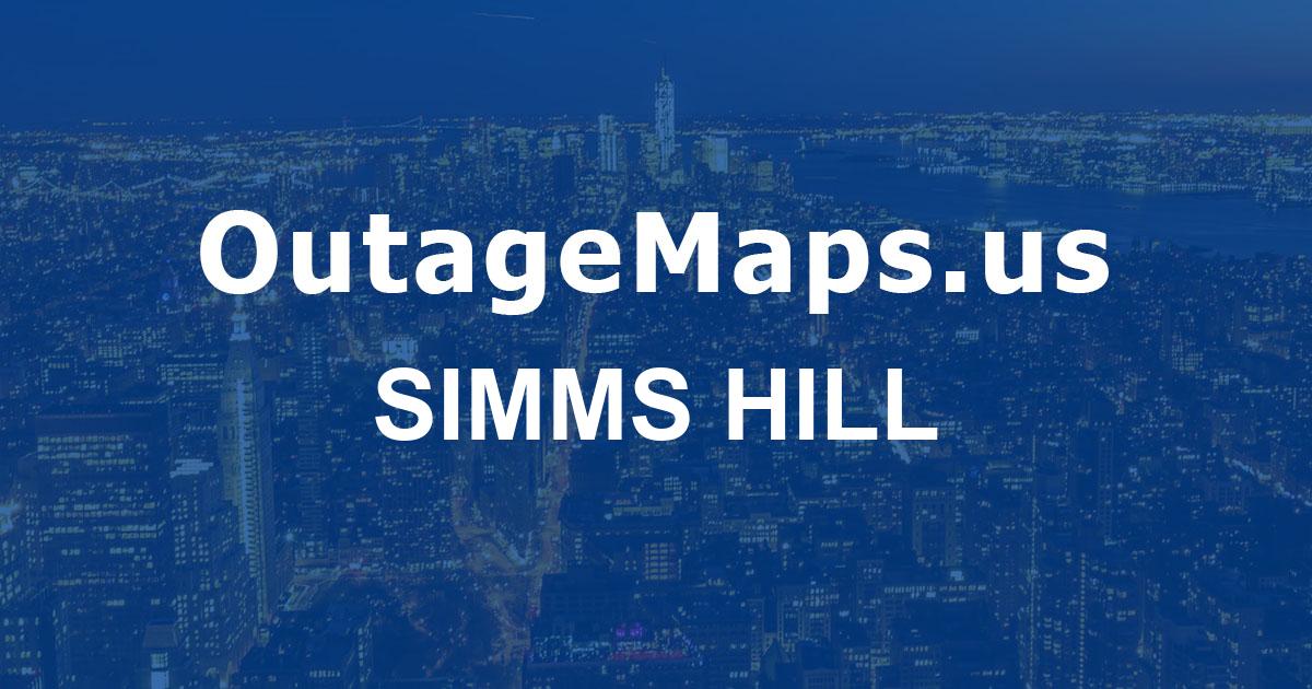 Simms Hill Power Outages Map