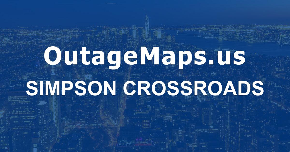 Simpson Wv Map Simpson Crossroads Power Outages Map