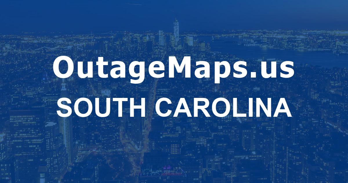 South Carolina Power Outages Map