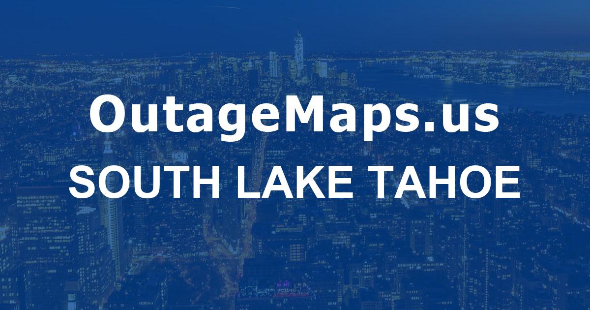 South Lake Tahoe Power Outages Map