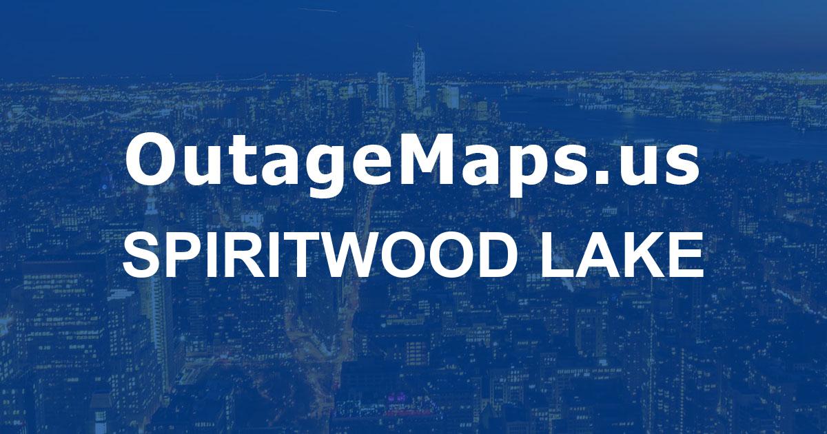 Spiritwood Lake Power Outages Map Spiritwood Lake 