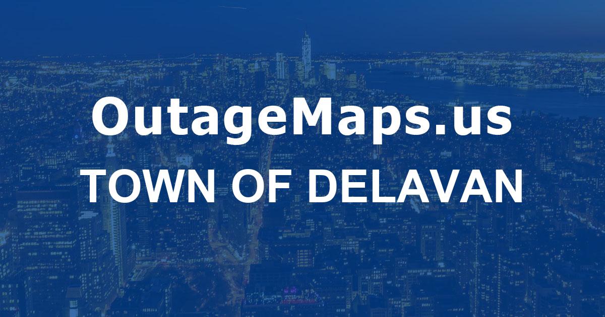 Town of Delavan Power Outages Map