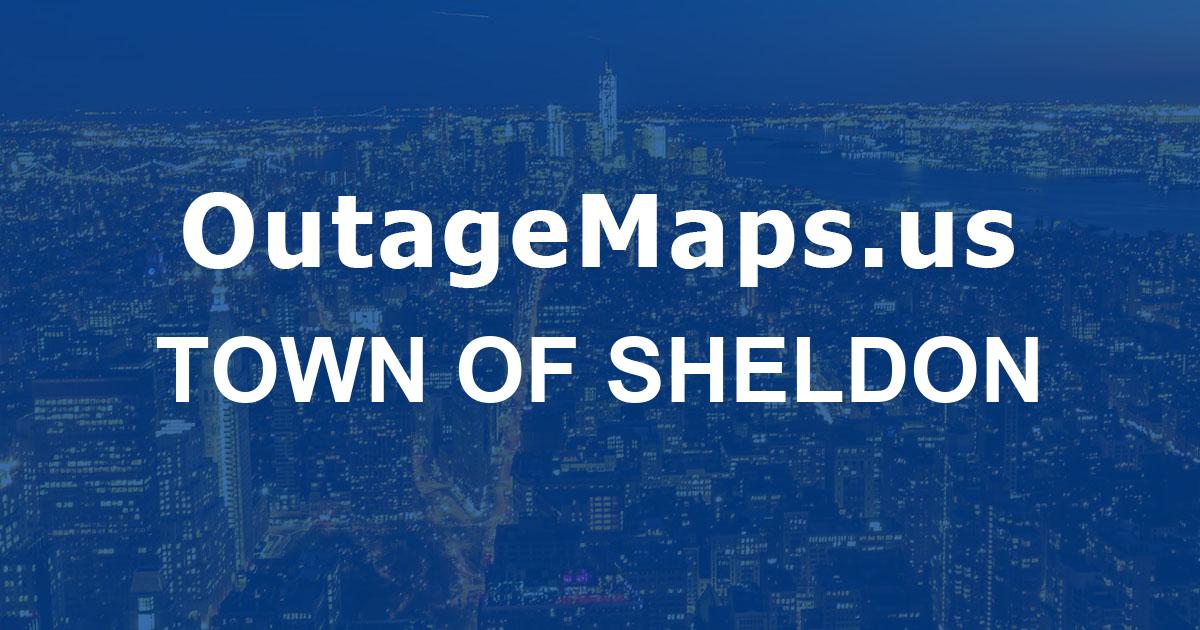 Town of Sheldon Power Outages Map