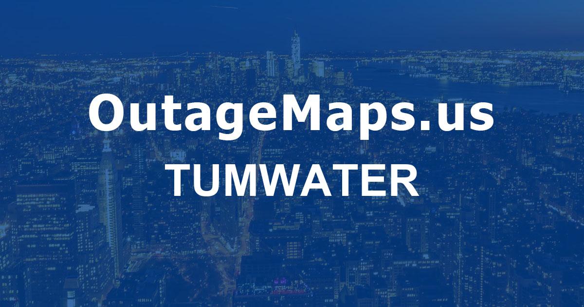 Tumwater Power Outages Map