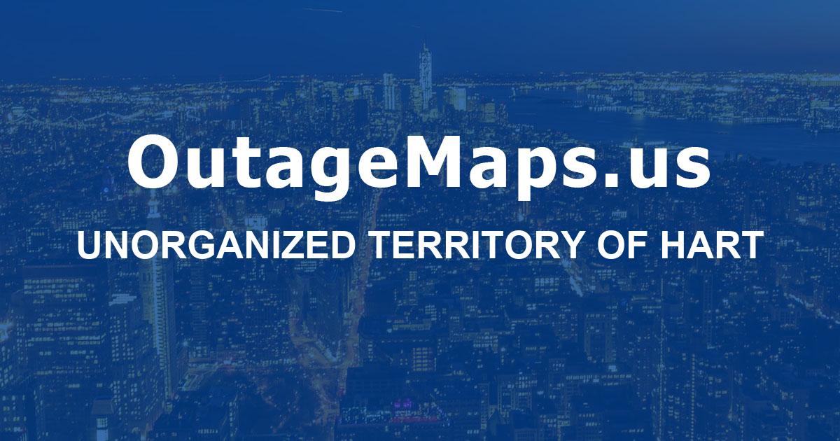 Map Hart Rise Unorganized Territory of Hart Power Outages Map