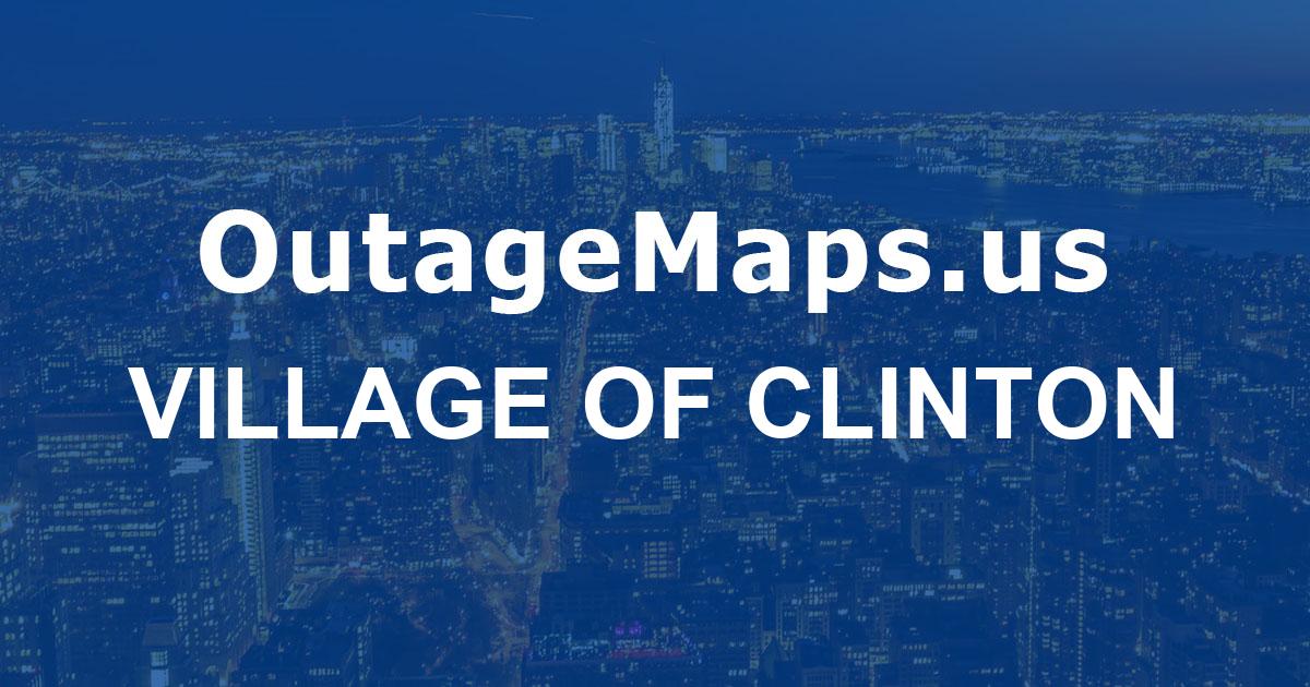 Village of Clinton Power Outages Map