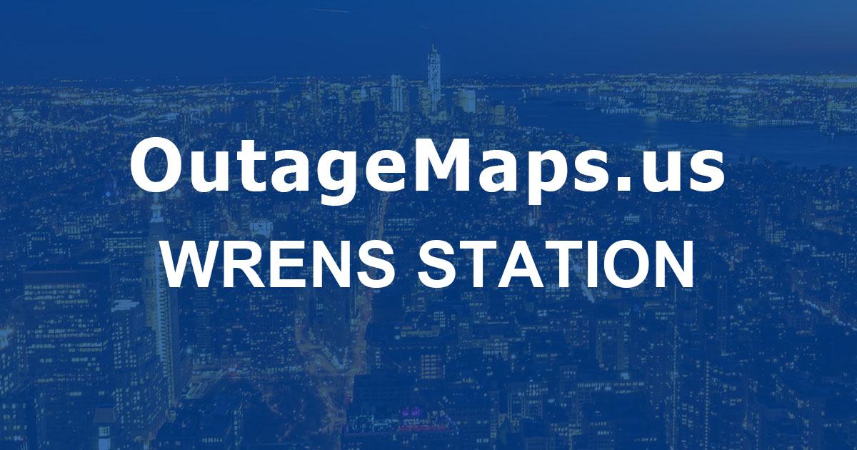 Wrens Station Power Outages Map